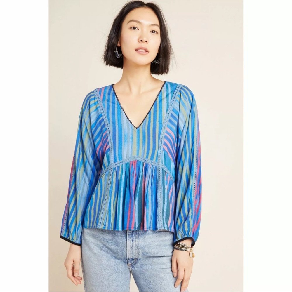 Anthropology brand conditions apply Estelle striped top